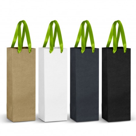Champagne Ribbon Handle Paper Bag Promotional Products